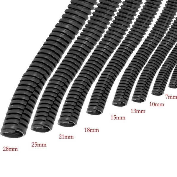 6M Split Loom Fil Flexible Tube Conduit Tuyau Téléphérique