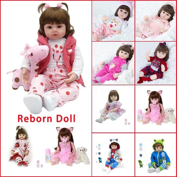 42cm-47cm Reborn Baby Doll Toy Realistic Toddler Baby Dolls Soft Touch Birthday Christmas Gifts
