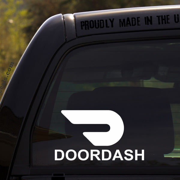 Doordash delivery Driver Window Sticker Sign - Decal