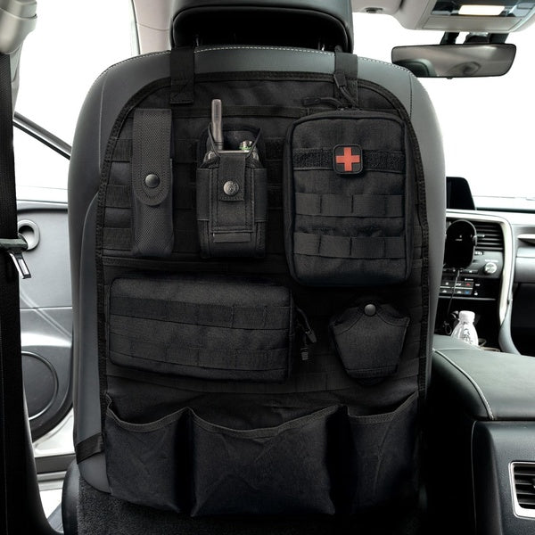 Car Back Seat Organizer Tactical Accessories Army MOLLE Pouch Storage Bag Military Self-driving Outdoor Hunting Seat Cover Bag