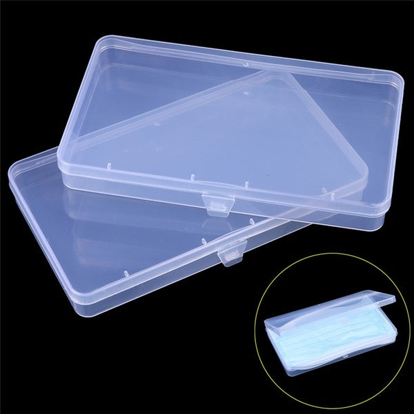 Portable Dustproof Mask Case Disposable Face Masks Container Rectangular Storage Box