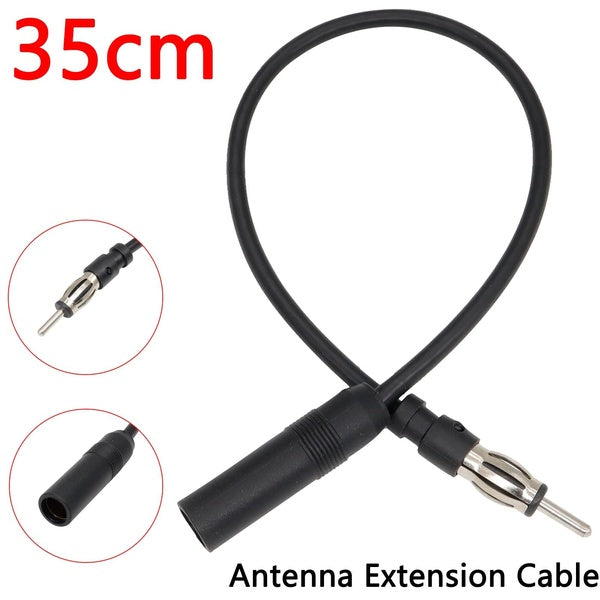 13inch 35cm Auto Car Antenna Adapter Vehicle AM - FM Radio Aerial Extension Cable Radio Antenna Extension Cord Car Accessories