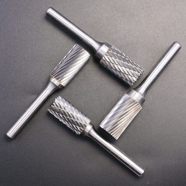 Double Cut Style A Carving Grinder Abrasive Tools Tungsten Steel Rotary File Carbide Burr Milling Cutter Drill For Metal 3-16mm