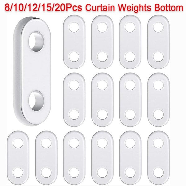 8-10-12-15-20Pcs Curtain Weights Bottom White Curtain Tablecloth Weights Window Curtain Pendant Weights for Curtains Tablecloth(17g-20g-28g)