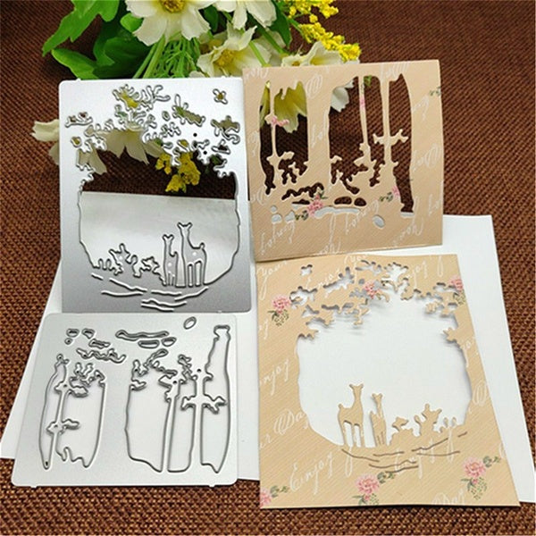 Christmas Deer Metal Die cutting Dies For DIY Scrapbooking Photo Album Decorative Embossing Folder Stencil Die Cut