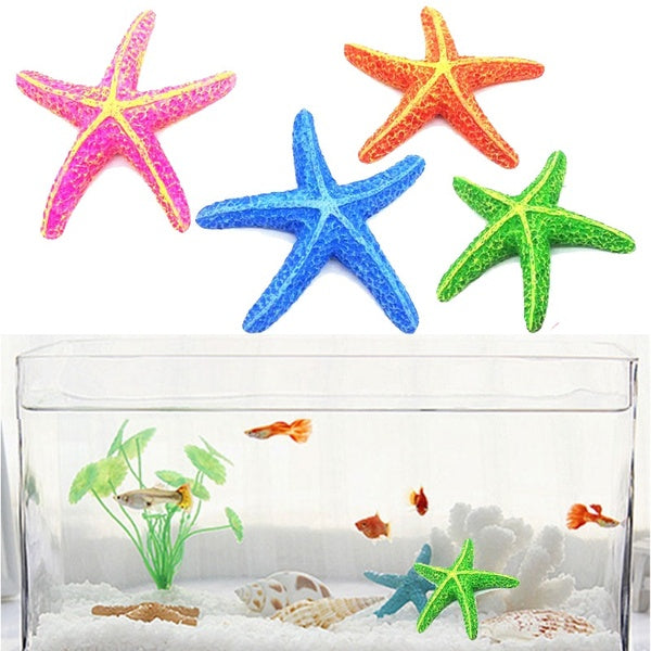 Étoile de mer artificielle en résine d'étoile de mer de petit diamètre 8 cm, décoration artisanale d'aquarium de mer méditerranéenne