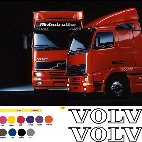 x2 VOLVO Outline Stickers XC90 TRUCK XC60 S60 V40 V50 S 40 Graphics Decals