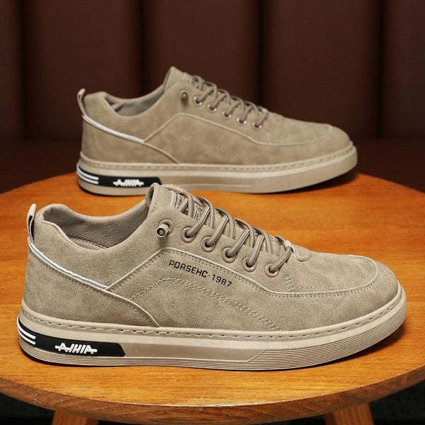 Chaussures de Skateboard plates pour hommes, chaussures de travail confortables, antidérapantes et résistantes à l'usure, chaussures de marche décont