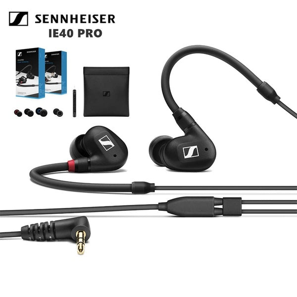 Sennheiser IE 40 Pro Clear Dynamic Professional Écouteurs Intra-auriculaires Hifi Stéréo In-Ear Monitor Couleur: (Transparent-Noir)