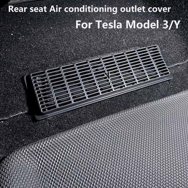 2 pièces couvercle de sortie d'air de voiture pour Tesla modèle 3 2017-2021 sous le siège évent Anti-blocage couvercle anti-poussière accessoires Tes