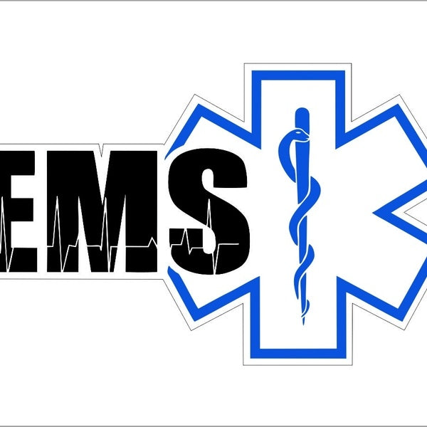 2018 NOUVEAU Cool EMS Decal SET Paramedic Medic EMT Star of Life Rescue Vinyl Sticker Étanche