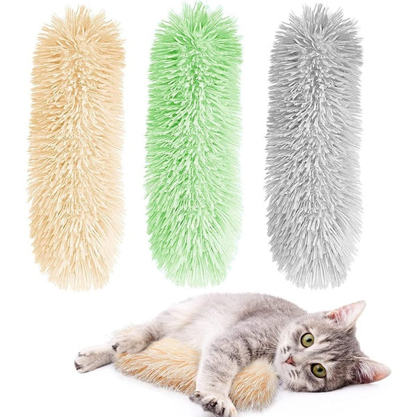 Cat Catnip Toys for Indoor Kitten, Soft and Durable Pillows Toy - Interactive Cat Kicker Toy with Catmint and Crinkle Plush Cat Chew Toy