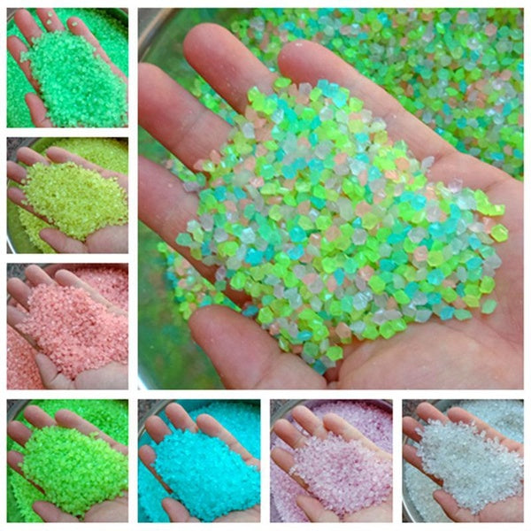 Multicolor Luminous Small Gravel Garden Decorative Crafts Aquarium Luminous Stone