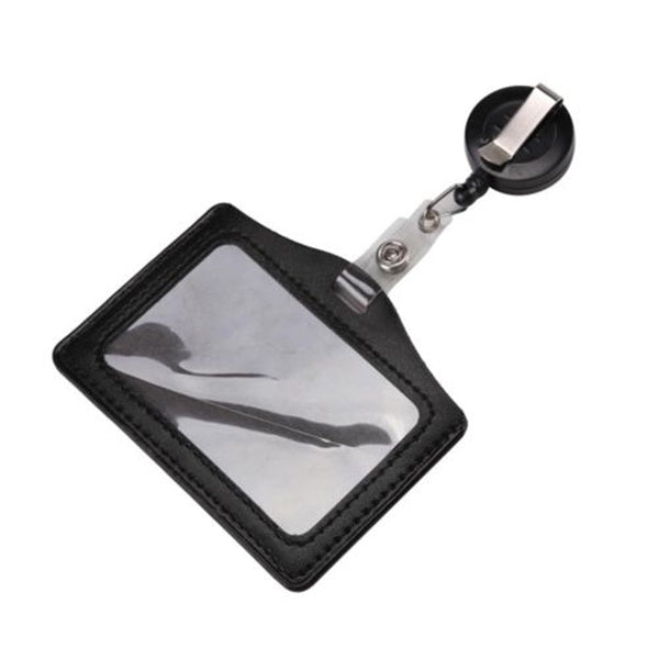 ID Card Holder Badge Reel Oyster Security Retractable Photo Identity Pass Badge Holder & Accessories