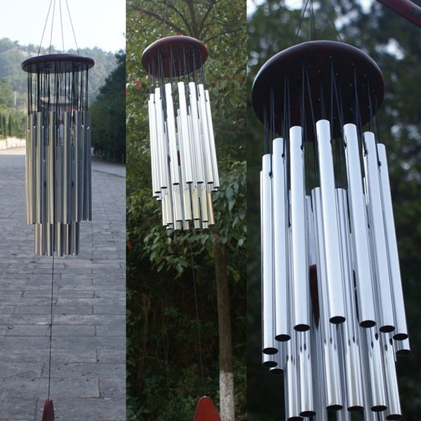 Ranpo New Hot 27 Tubes Large Outdoor Wind Chimes Garden Home Decor Deep Tone Chapel Bells Hanging Ornament Windchime