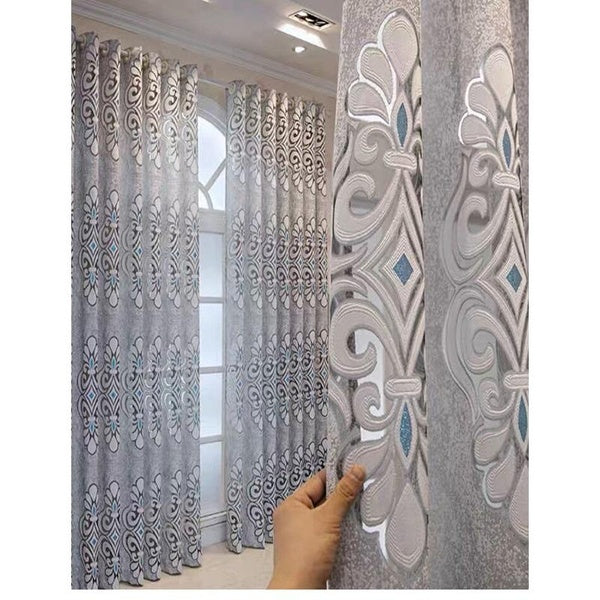 Embroidered Window Screen, Living Room, Dining Room, Balcony, Screen Curtain, High Curtain