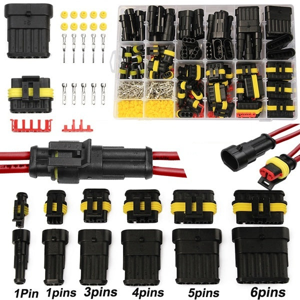 108-240-352-708Pcs Car Connector Plug Terminal Auto Sealed Waterproof Electrical Wire Connector Plug Kit Car Accessories