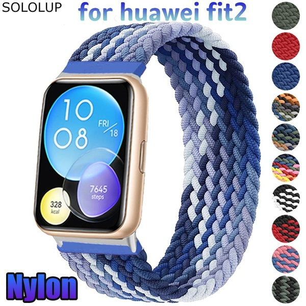 SOLOLUP Band for Huawei Watch Fit 2 Smartwatch Accessories Nylon Elastic Sport Bracelet Strap for Huawei Fit2 Watch