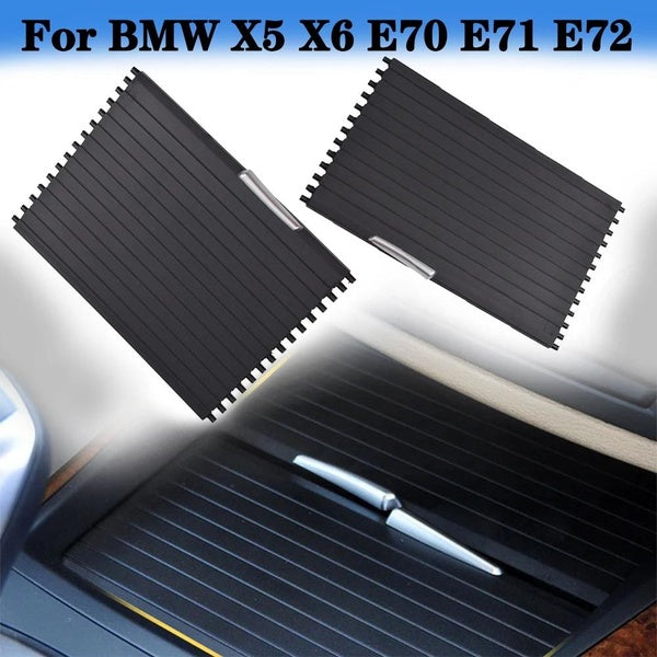 Car Styling Front Rear Interior Center Console Drink Water Cup Holder Cover Roller Blind Curtain For BMW E70 E71 X5 X6 07-2014