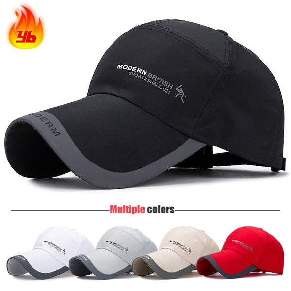 5 couleurs nouvelle mode casquette de baseball de sport en plein air chapeaux de relance décontractés pour hommes et femmes, tissu à séchage rapide p