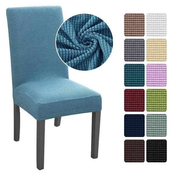 1-2-4-6pcs Dining Chair Cover Spandex Elastic Stretch Long Back Chair Slipcover Case For Chairs Kitchen Hotel Wedding Banquet
