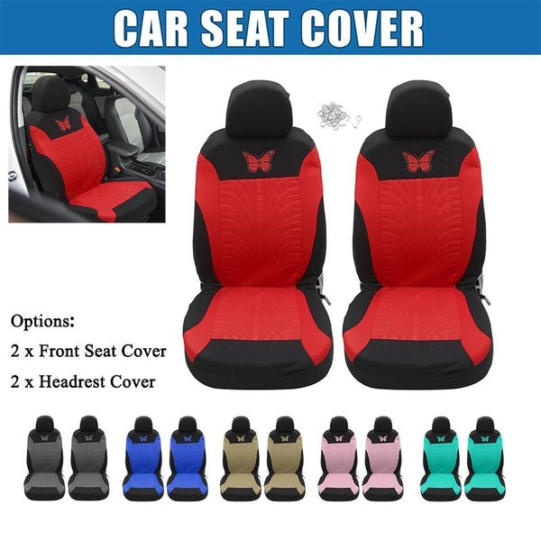 X AUTOHAUX Universal Car Seat Cover Full Set or 2 Front Seat Cover and Headrest Cover Car Seat Protection Seat Covers for Car Truck SUV Interior Acce