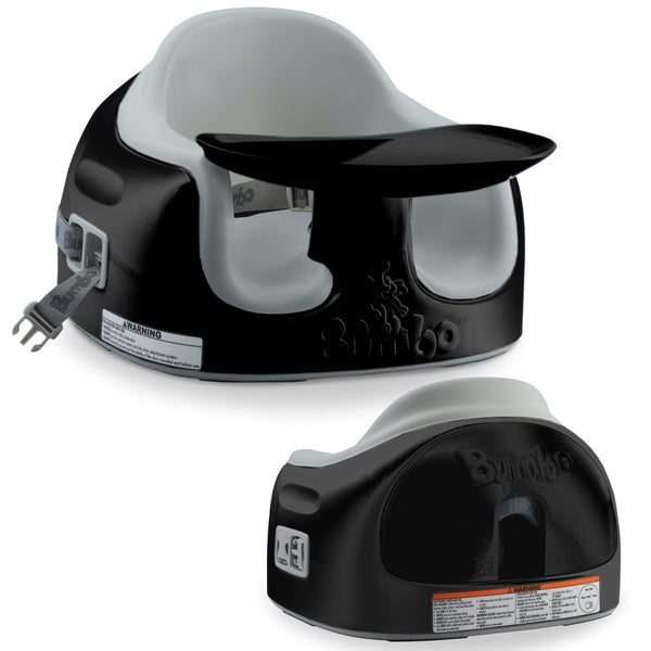 Bumbo Toddler Multi Seat 3-in-1 Booster High Chair and Tray, Black-Cool Grey