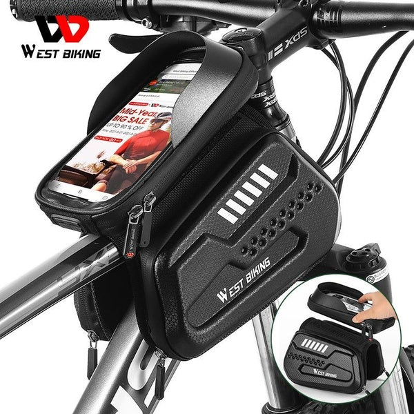 WEST VÉLO sac de vélo de haute qualité étanche 6.5 pouces écran tactile sac de téléphone étui vtt vélo de route cyclisme haut Tube cadre sac