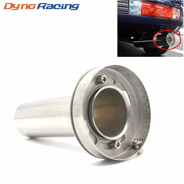 Universal Adjustable 85mm 3.5" -98mm 4'' -110mm 4.5'' Car Stainless Chrome Exhaust Muffler Silencer