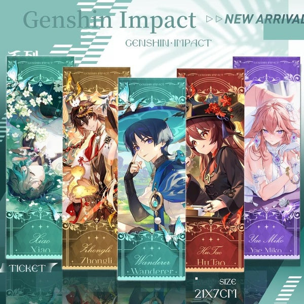 Genshin Impact Cross Laser Card Peripheral Products Laser Dual Flash Card Interest Gift Collection