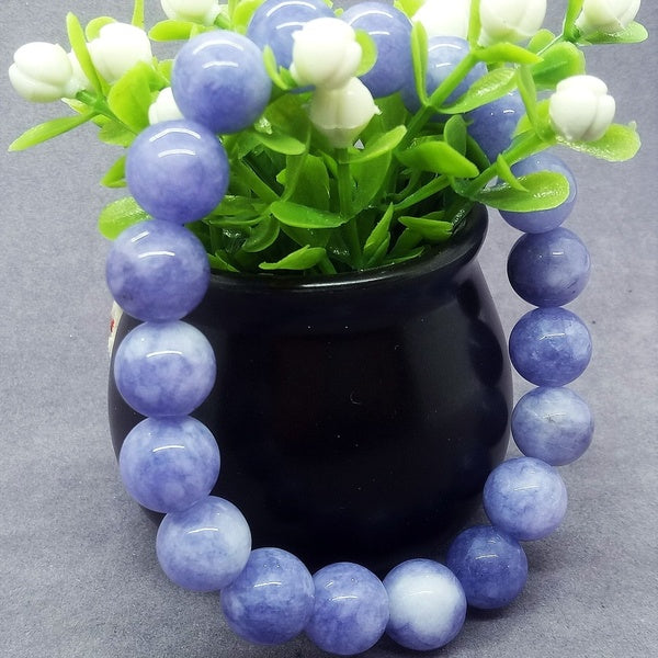 Purple Lavender Chalcedony Jasper Beads Bracelet Charms for Girlfriend 6-12mm
