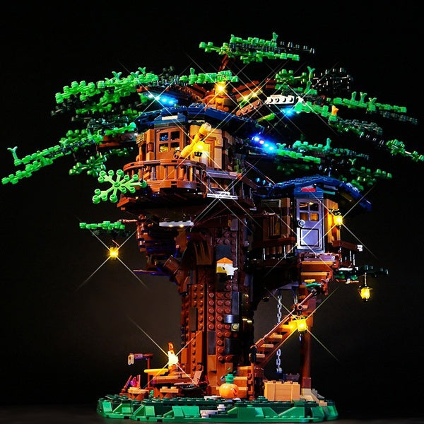 USB Light Set For LEGO Ideas Tree House Bricks 21318 Building Set Blocks Model(NOT INCLUDE MODEL)
