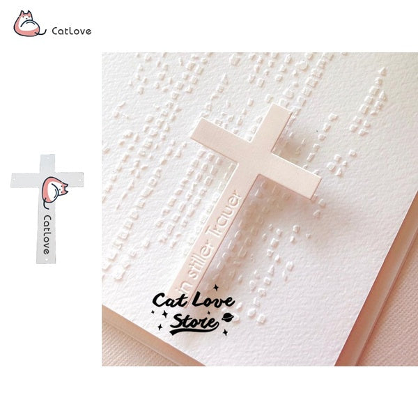 Cross Text Word Metal Cutting Dies Stencils For DIY Scrapbooking Paper Card Decorative Craft Dies Embossing Die Cuts New 2019