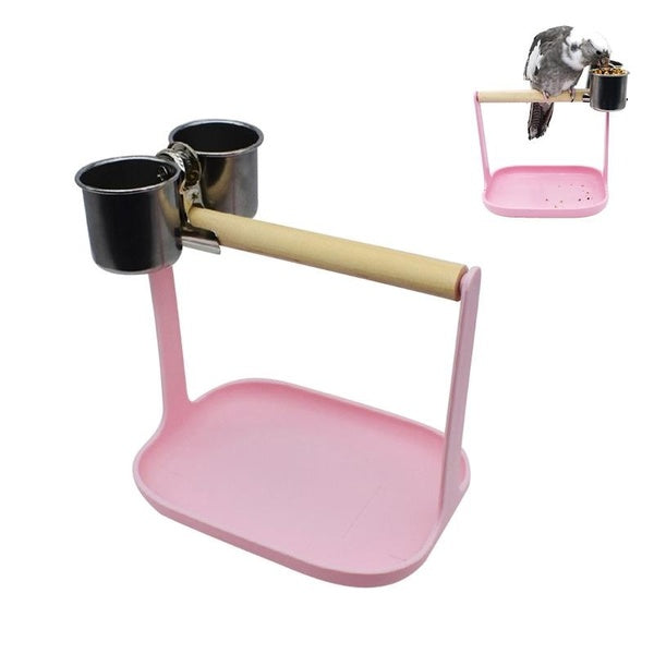 Cute Small Bird Perch Bird Play-Stand Training Parrot Playstand Bird Cage Toy