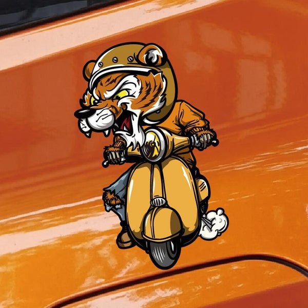 Reflective Decorate Car Accessories Decals Funny Cross-country Scrambling Motorcycle Modification Stickers 15CMX10CM