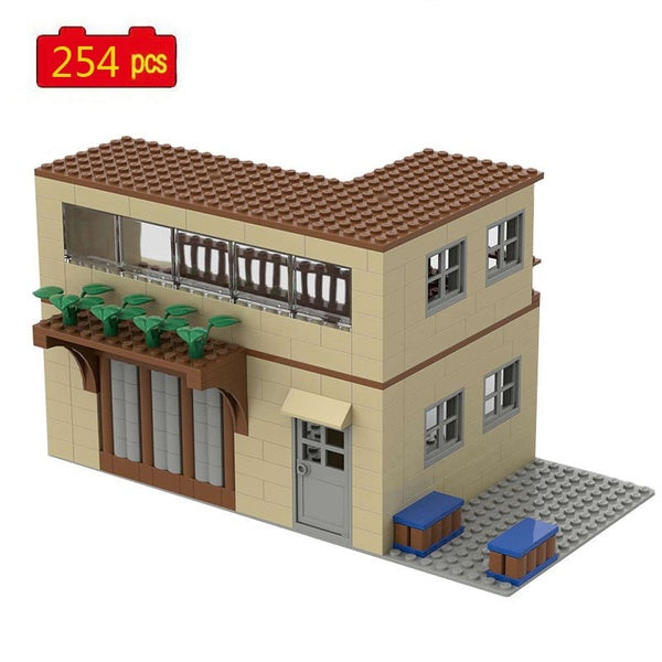 WW2 Military Series Simulation Shooting Game Building Scene MOC Model Building Blocks Toys Gifts