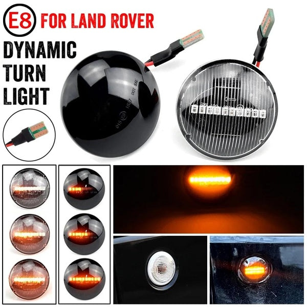 2pcs Dynamic LED Turn Signal Side Marker Light for Land Rover Range Rover L322 2002-2012 Repeater Sequential Flasher Blinker