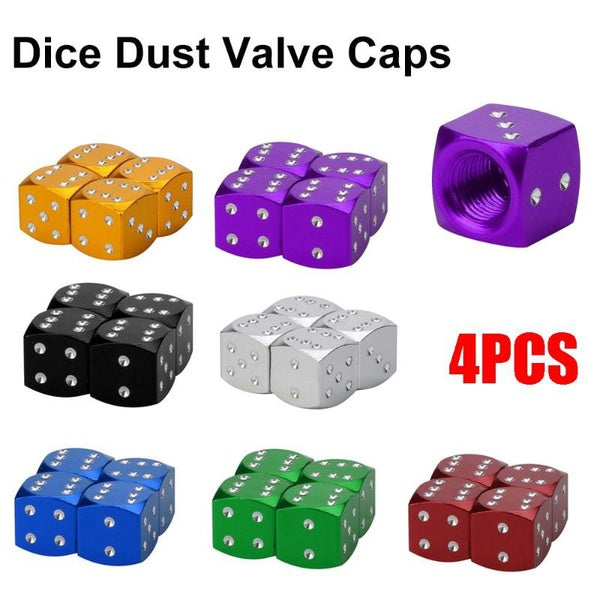 4Pcs Car Tire Valve Dust Caps Wheel Valve Covers Dustproof Aluminium Alloy