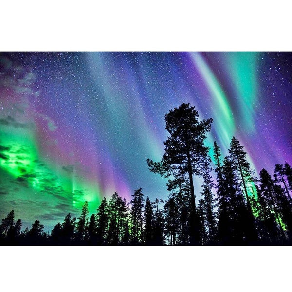 DIY 5D Diamond Painting Northern Lights by Number Kits Painting Cross Stitch Full Drill Crystal Rhinestone Embroidery Pictures Arts Craft for Home Wa