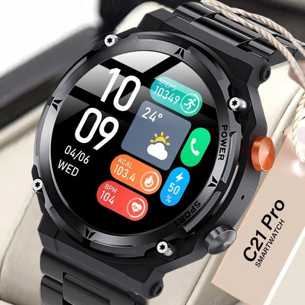 2023 NOUVEAUX hommes montre intelligente 1,39 pouces 360 * 360 pixels 8763E Bluetooth appel Smartwatch fréquence cardiaque IP68 étanche montres de sp