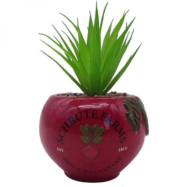 The Office Schrute Farms Rustic Ceramic Planter Pot