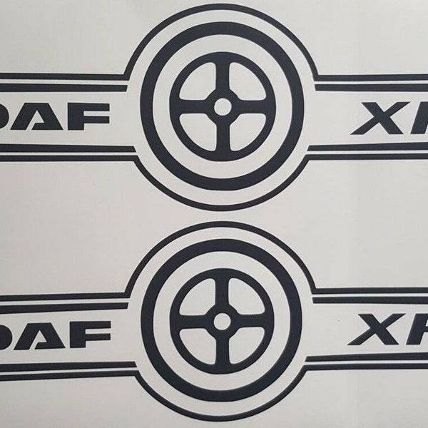 x2 DAF XF TRUCK LOGO DECAL DAF XF CF LF HAULAGE STICKER TRUCK DRIVER