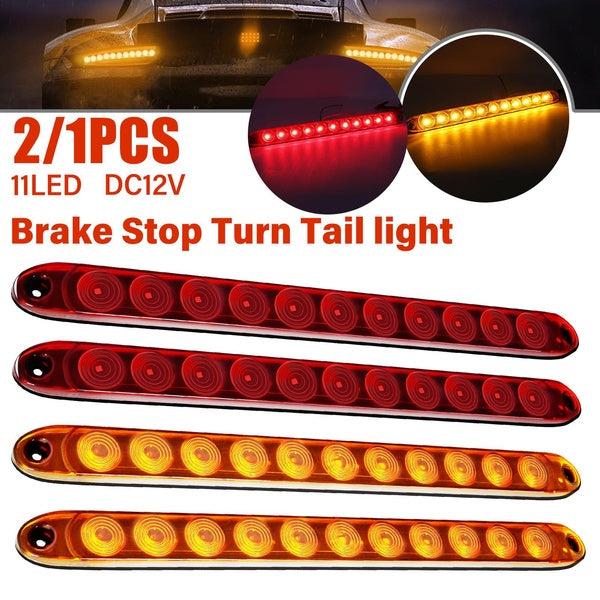 LED Light Bar Side Marker Light Lampe témoin avant pour remorque de voiture Caravan Truck Bus Van 12V - 24V-2 - 1PCS