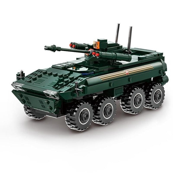 WW2 Military Model Series VPK-7829 Wheeled Combat Vehicle Building Blocks Bricks Toys Gifts