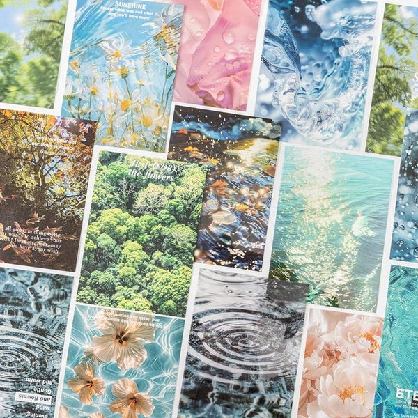 10Pcs-Pack Traces of Life Series Scrapbooking Stickers Decoration Material Paper Perfect for Collage Journal Craft DIY Supplies