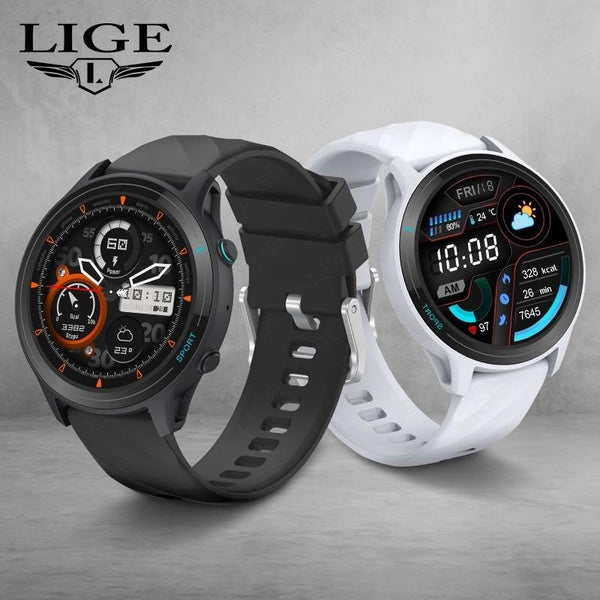 LIGE 2024 nouveau pour Android IOS montre intelligente hommes Bluetooth appel tensiomètre montre sport Bracelet étanche hommes Smartwatch relogio int