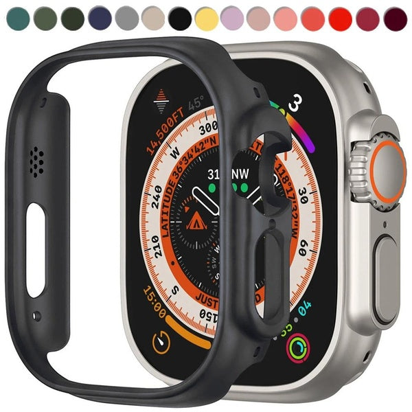 PC Case Without Film for Apple Watch Ultra 2-Ultra 49mm, Protective Cover Full Screen Protector Bumper Frame Accessories for Iwatch Ultra 2( 1 PCS CA