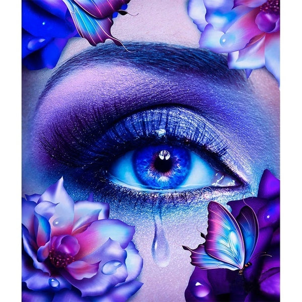 DIY 5D Diamond Painting Eye by Number Kits Painting Cross Stitch Full Drill Crystal Rhinestone Embroidery Pictures Arts Craft for Home Wall Decor Gif