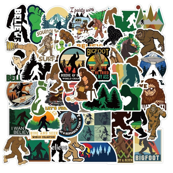 10-50Pcs Sasquatch Stickers Cartoon Graffiti Stickers for DIY Luggage Laptop Skateboard Motorcycle Bicycle Stickers