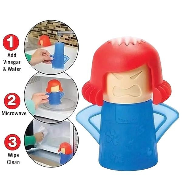 1pc, Angry Mama Microwave Cleaner, Angry Mom Microwave OvenSteam Cleaner And Disinfects With Vinegar And Water For Kitchens,Steamer Cleaning Equipmen